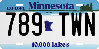 MN license plate 789TWN