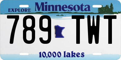 MN license plate 789TWT