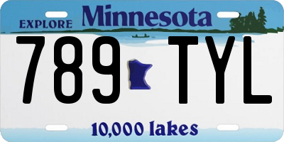 MN license plate 789TYL