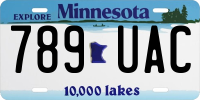 MN license plate 789UAC