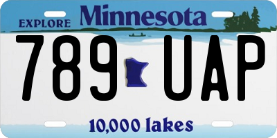 MN license plate 789UAP