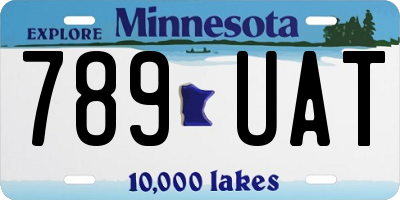 MN license plate 789UAT