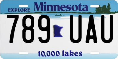MN license plate 789UAU