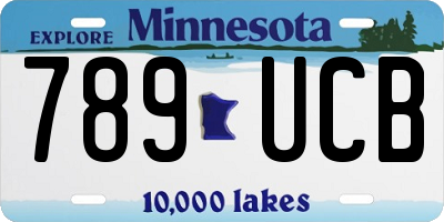 MN license plate 789UCB