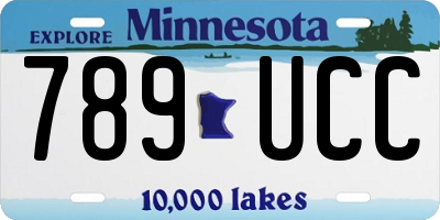 MN license plate 789UCC