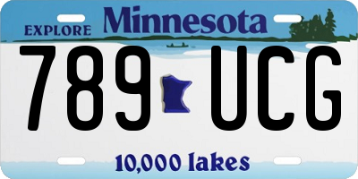 MN license plate 789UCG