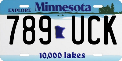 MN license plate 789UCK
