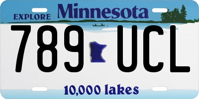MN license plate 789UCL