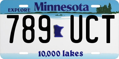 MN license plate 789UCT