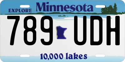 MN license plate 789UDH