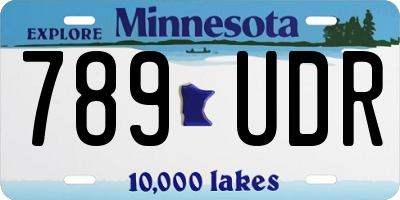 MN license plate 789UDR