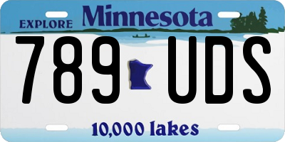 MN license plate 789UDS