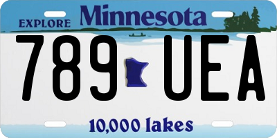 MN license plate 789UEA