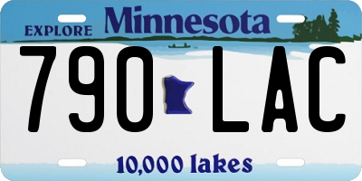 MN license plate 790LAC