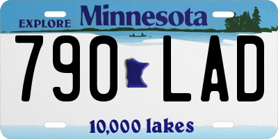 MN license plate 790LAD