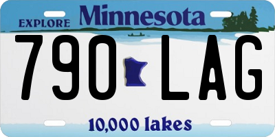 MN license plate 790LAG