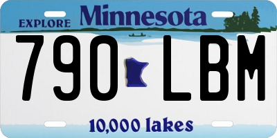 MN license plate 790LBM