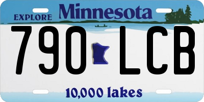 MN license plate 790LCB