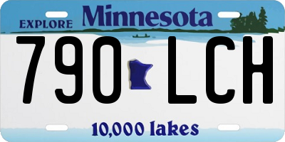 MN license plate 790LCH