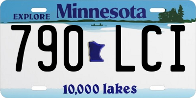 MN license plate 790LCI