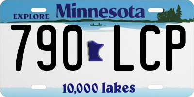 MN license plate 790LCP