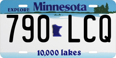 MN license plate 790LCQ