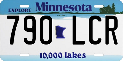 MN license plate 790LCR
