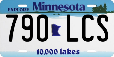 MN license plate 790LCS
