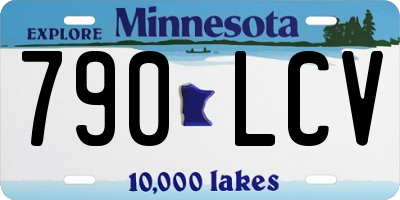 MN license plate 790LCV