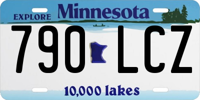 MN license plate 790LCZ