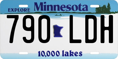 MN license plate 790LDH