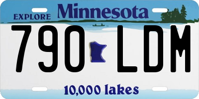 MN license plate 790LDM