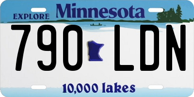 MN license plate 790LDN