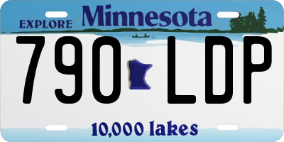 MN license plate 790LDP