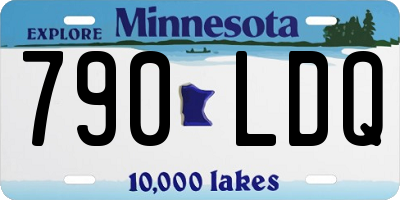 MN license plate 790LDQ
