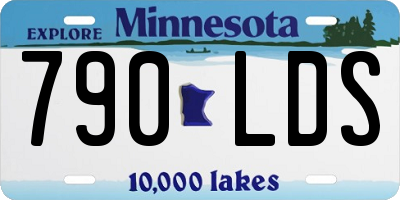 MN license plate 790LDS