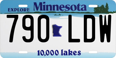 MN license plate 790LDW
