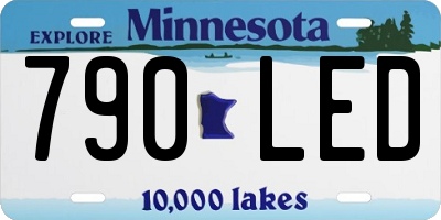 MN license plate 790LED