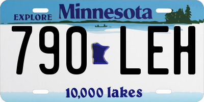 MN license plate 790LEH