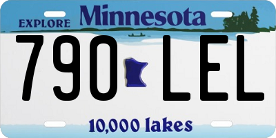 MN license plate 790LEL