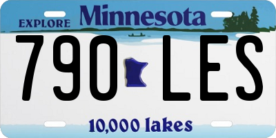 MN license plate 790LES