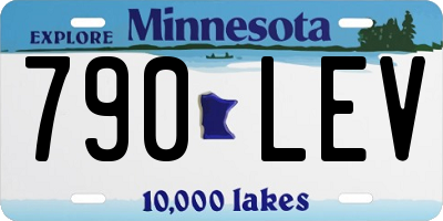 MN license plate 790LEV