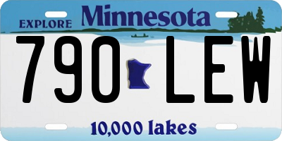 MN license plate 790LEW