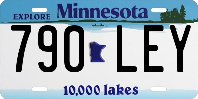 MN license plate 790LEY