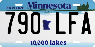 MN license plate 790LFA