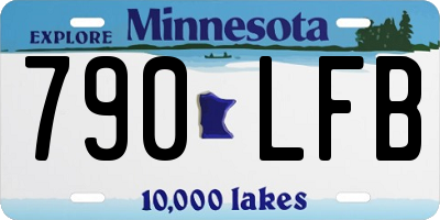 MN license plate 790LFB