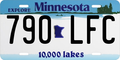 MN license plate 790LFC