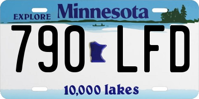MN license plate 790LFD
