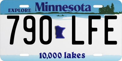 MN license plate 790LFE