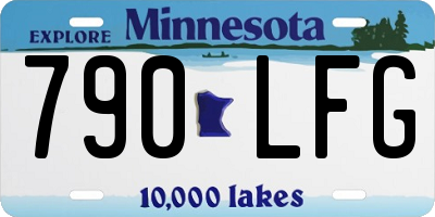 MN license plate 790LFG